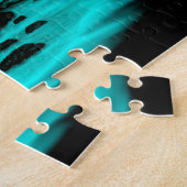 Puzzle Angel, perdu dans la pensée, noir et vert Design (Côté)