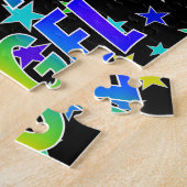 Puzzle "ANGEL" Prénom, amusant "HEUREUX ANNIVERSAIRE" (Côté)