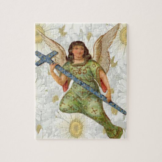 Puzzle Angel With A Cross (Vertical)