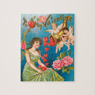 Puzzle Anges et cœurs de la Saint-Valentin victorienne vi