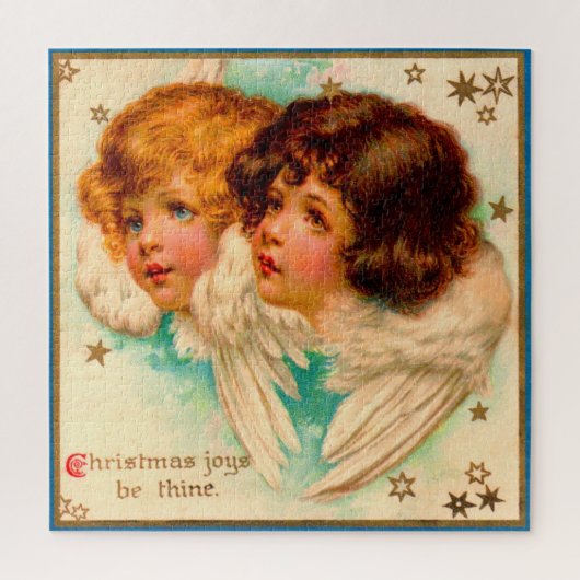 Puzzle Anges victoriens Noël Joys Be Thine (Vertical)
