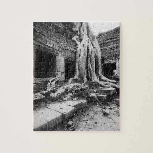 Puzzle Angkor Cambodia, Ta Prohm Tree (Vertical)
