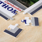 Puzzle Angkor Thom - Cambodge - Mosaïque - (Côté)