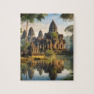 Puzzle Angkor Vat, ancien temple khmer