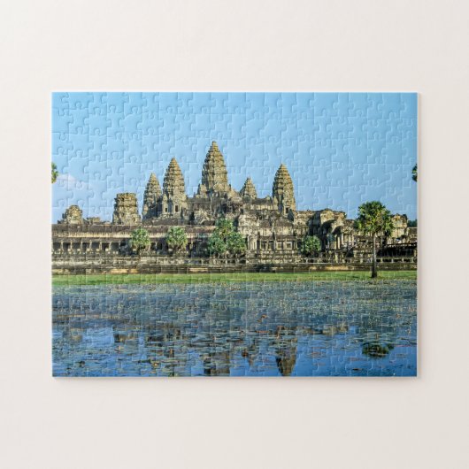 Puzzle Angkor Vat et réflexion dans le lac - Cambodge (Horizontal)