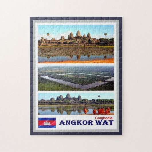 Puzzle Angkor Wat - Cambodia - Mosaic - (Vertical)