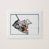 Puzzle Anglais Bull Terrier Surreal Art Diapositive d'éch (Horizontal)