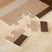 Puzzle anglais Bulldog Chien bois rustique (Côté)