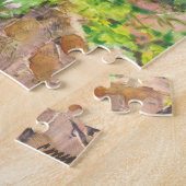 Puzzle anglais d'aquarelle de ruelle de pays (Côté)