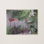 Puzzle anglais de chats de jardin de cottage (Horizontal)