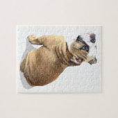 puzzle anglais de chiot de bouledogue de chiot (Horizontal)