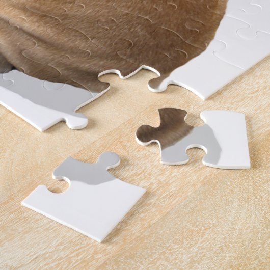 puzzle anglais de chiot de bouledogue de chiot (Côté)