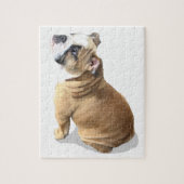 puzzle anglais de chiot de bouledogue de chiot (Vertical)