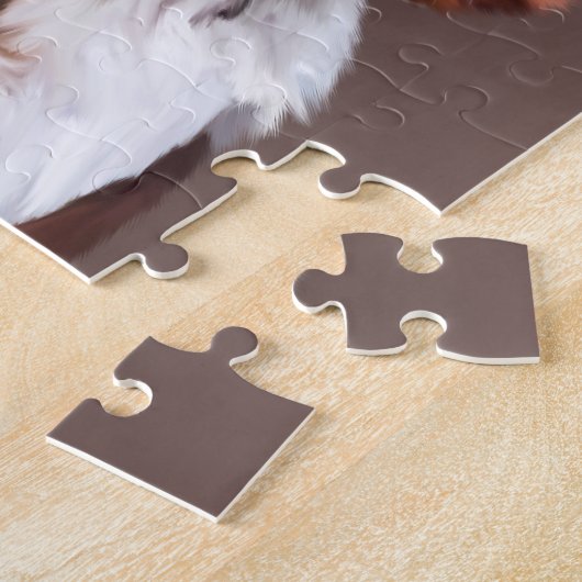 Puzzle Anglais Springer Spaniel Chien Peinture Huile Port (Côté)