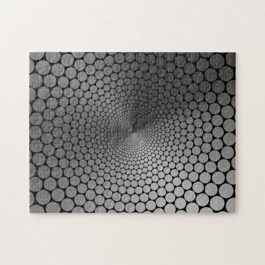 Puzzle Angle d'illusion optique Dégradé Ardoise/Noir (Horizontal)