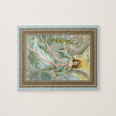 Puzzle Angle en bleu (Horizontal)