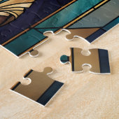 Puzzle Angle noir en verre tendu (Côté)