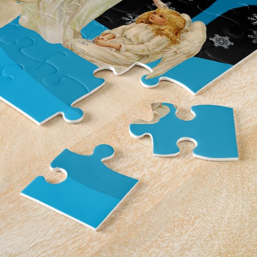 Puzzle Angles d'hiver vintages (Côté)