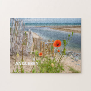 Puzzle Anglesey Wales Vue Pittoresque Plage Et Poppies Sa