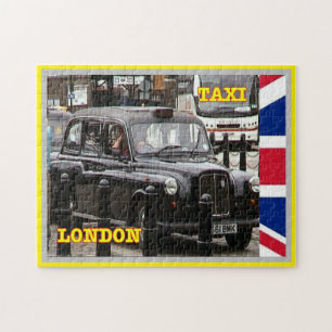 Puzzle Angleterre - Londres - Taxi casquette noir -