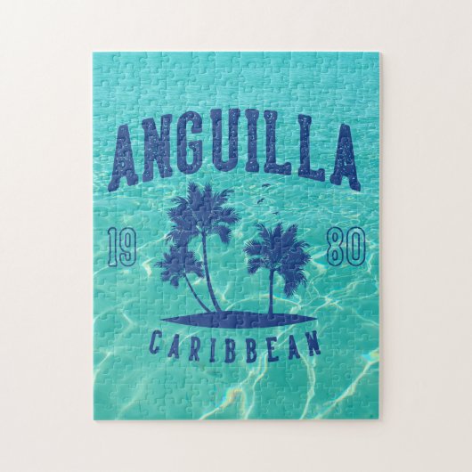 Puzzle Anguilla Palmier des Caraïbes 1980 (Vertical)