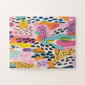 Puzzle Animal Abstrait Moderne Retro Coloré (Horizontal)