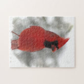 Puzzle animal cardinal rouge (Horizontal)