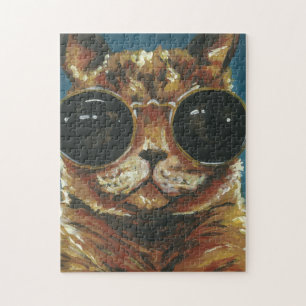 Puzzle Animal Dapper   Kitty dans les lunettes de soleil