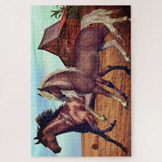Puzzle animal de cheval (Vertical)