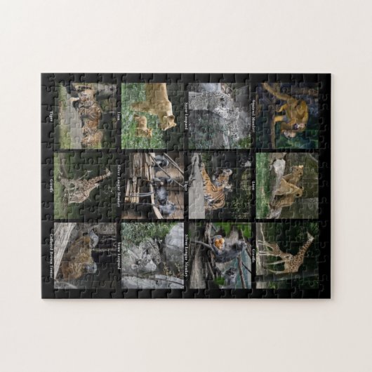 Puzzle animal de collage de bébé (Horizontal)