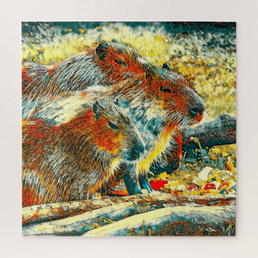 Puzzle AnimalArt_Capybara_005 (Vertical)