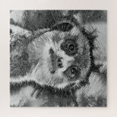 Puzzle AnimalArtBW_Meerkat_008 (Horizontal)