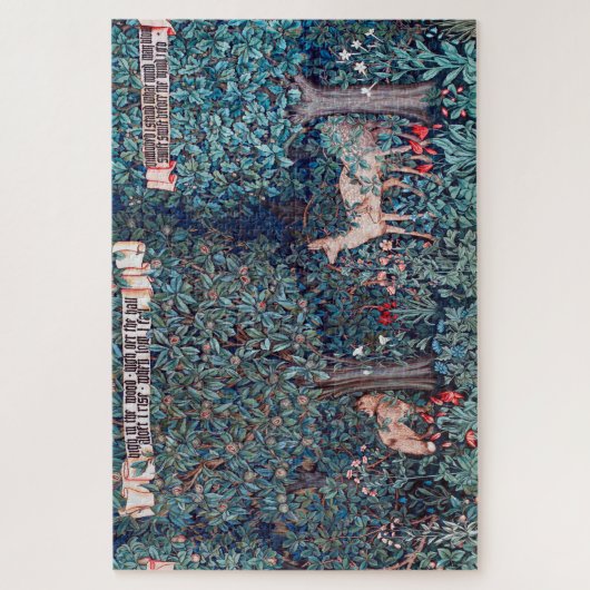 Puzzle Animals dans The Forest, William Morris (Vertical)