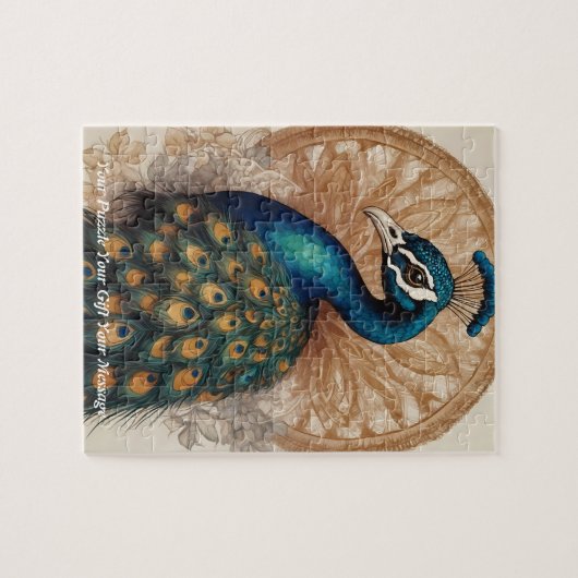 Puzzle Animation Boho paon (Horizontal)