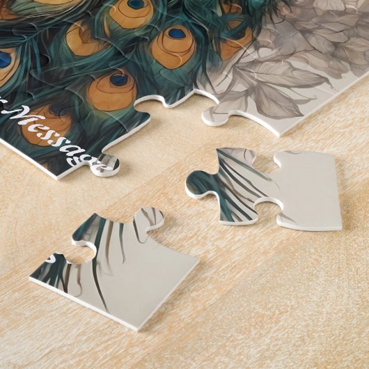 Puzzle Animation Boho paon (Côté)