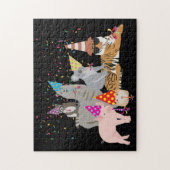 Puzzle Animaux - Beaux animaux ayant une fête (Vertical)