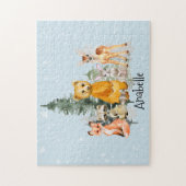Puzzle Animaux Bébés Forêt Personnalisés (Vertical)