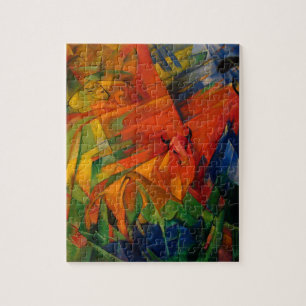 Puzzle Animaux dans un paysage de Franz Marc