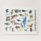 Puzzle Animaux d'Australie Alphabet  (Horizontal)