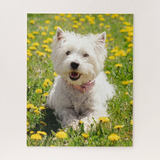 Puzzle Animaux de bébés cutest | Chien Westin en Dandelio (Vertical)