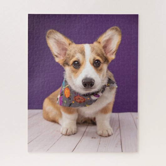 Puzzle Animaux de bébés cutest | Halloween Corgi (Vertical)