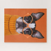Puzzle Animaux de bébés cutest | Orange Boston Terrier (Horizontal)