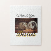 Puzzle Animaux de compagnie amis besties ajouter nom anim (Vertical)