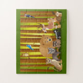Puzzle Animaux de dessin animé dans la forêt (Vertical)