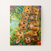 Puzzle Animaux de la jungle pour bébé (Vertical)