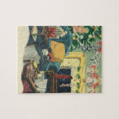 Puzzle Animaux de Noël Vintage dans le salon (Horizontal)