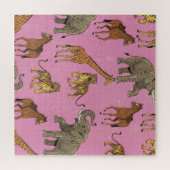 Puzzle Animaux de zoo vintage (Horizontal)