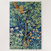 Puzzle Animaux et fleurs, forêt, William Morris (Vertical)