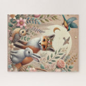 Puzzle Animaux fantaisistes de la forêt rustique (Horizontal)