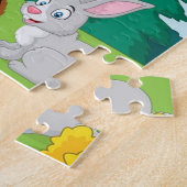 Puzzle Animaux forestiers Raccoon Chipmunk Rabbit Deer (Côté)